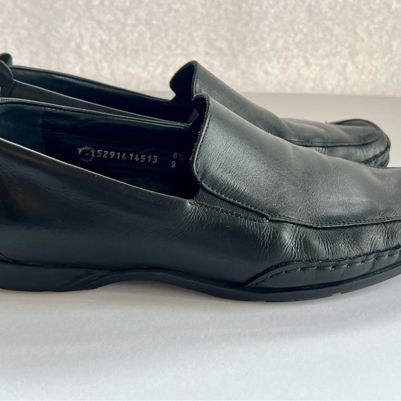 Mephisto Edlef Black Soft Leather Loafers Men’s US 9 Casual Slip On Cool Air - Picture 3 of 8